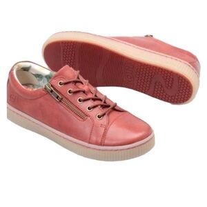 Born Women Tamara Distressed Leather Lace Up Comfort Sneakers shoes sz 11